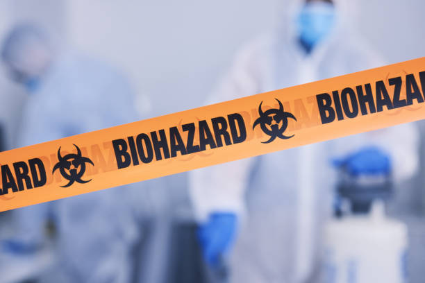 Professional Biohazard technician working in Corona, CA